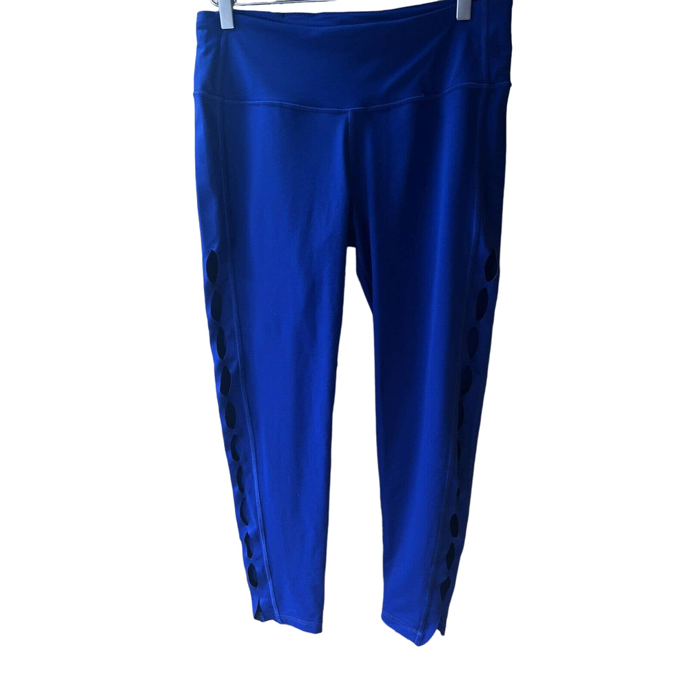 🌵 Victoria's Secret Knockout Leggings Royal Blue Leggings Mid-Rise - Large